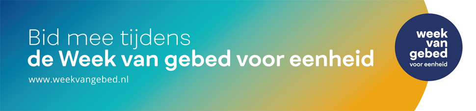 Banner Bid mee tijdens de Week van gebed voor eenheid